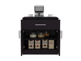 Mayorca Multistorage Pantry Cabinet, One Drawer, Two Interior Shelves, Black B070P337158