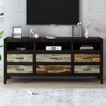 ZUN U-Can Retro Distressed Wooden TV Stand for TVs up to 65 Inches, Entertainment Center Media Console N724P176487M