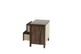 Oak Finish 1pc Nightstand Wooden Bedside Table 2x Drawers Storage Bedroom Furniture B011P244397