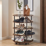 ZUN 4-Tier Revolving Shoe Rack Storage Organizer W2167130777