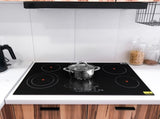 Electric Ceramic Stove! 35in 220v 8600w Rectangular 6-Burner Stove, Glass And Iron Spray-Coated 97408266