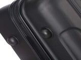 ABS Trolley Case 20in 24in 28in 3PCS Suitcase Set Striped Textured Suitcase Black 59497165
