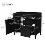 36'' Bathroom Vanity without Top Sink, Modern Bathroom Storage Cabinet with 2 Drawers and a Tip-out N710P186084B