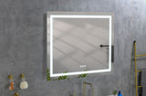 ZUN LED Bathroom Mirror "x " with Front and Backlight, Large Dimmable Wall Mirrors with Anti-Fog, W928P177793