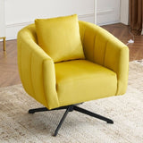 360&deg Swivel Accent Chair, Modern Velvet Fabric Living Room Armchair, Comfy Wide Upholstered with 52791993