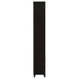Cappuccino Media Tower with Shelf and Drawer B062P153829