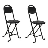 2pcs Folding Stool with Back, Cushioned Padded Folding Stool, Portable Folding Chairs for Outdoor W2580P314330