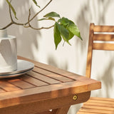 Marco Reddish Brown Balcony Wood Bistro Set B093121237
