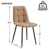 ZUN Modern Style Dining Chair Mid Century Modern Chair, Shell Lounge Upholstered Chair with Metal Legs N752P186178G