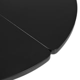 ON-TREND 39.4'' Easy Assembly Round Petal-Shaped Coffee Table, Cream Style Center Table with 3 N721P190396B