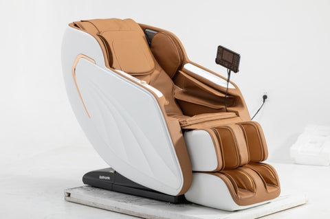 ZUN Full Body Massage Chair Zero Gravity Foot Rollers Back Heating LCD Touch Screen SL Track W2814P221642