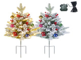 50 LED Lifelike Artificial Christmas Tree - 8 Lighting Modes, Auto 6H/18H Timer & IP44 Waterproof, 43340012