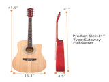 GT502 41-Inch Notch Spruce Panel Matte Edging Folk Guitar Bag Shield Wrench 26568948