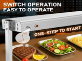 HT-24H US Standard 110V 750W Food Warmer Silver Stainless Steel Dual-Mode 52895610