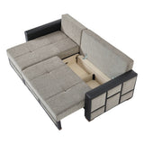 PrimeNest UrbanEdge Upholstered Convertible Sectional with Storage B030P305116
