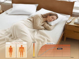 1-Piece Queen Heated Mattress Pad,White B035P408313
