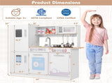 Kids Pretend Play Kitchen Set Certified Realistic Sound with Storage & Accessories 99592607