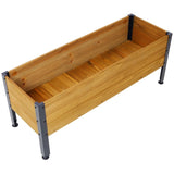 Wood Rectangular Garden Planter Box Raised Bed Outdoor,Planters for Outdoor Plants ,Elevated Herbs W465P182251