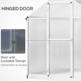 8ftx 6ft Walk-In Polycarbonate Greenhouse with Roof Vent -AS Prohibited by 10168437
