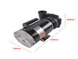 Spa Pump 3721221-1D 56-Frame 3 HP 230 Volts 2-Speed with 2" Intake 2" Discharge 25268087