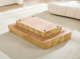 43.31 Inch Burl Wood Veneer Coffee,Rectangle Mid-Century Modern for Living Room,Coffee W2582P431210