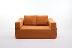 ZUN Modern Minimalist Sofa, Fold-Out Sofa Bed, Convertible Chair Floor Couch & Sleeping Mattress for W1829P186302