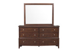 Transitional Style Bedroom Furniture 1pc Dresser of 6x Drawers Dark Cherry Finish Wooden Furniture B011134288