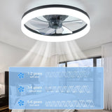 ZUN Ceiling Fan with Lights Dimmable LED W1340103789