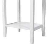 Two-layer Bedside Table Coffee Table with Drawer White 99618998