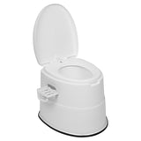 ZUN Portable Toilet with Non-slip insert Grey 74252362