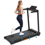 Walking Mat Treadmills Portable for Home & Office LED Display, 265 LB Capacity, Space-Saving Compact W215P296912