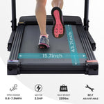 ZUN Treadmills - 2.5 HP hydraulic folding removable treadmill with 3-speed incline adjustment, 12 preset 75827314