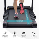 ZUN Treadmills - 2.5 HP hydraulic folding removable treadmill with 3-speed incline adjustment, 12 preset 75827314