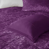 Twin/Twin XL Velvet Comforter Set with Throw Pillow B03595929