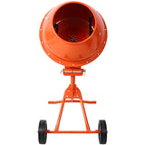 370W Portable Electric Concrete Mixer Cement Mixing Barrow Machine Mixing Mortar Handle with Wheel W46572270