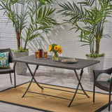 ZUN RIAD RECTANGLE FOLDABLE DINING TABLE 61381.00MBRN