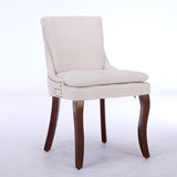 Modern Dining Set of 2,Double-layer Cushioned Chenille fabric Upholstered Accent Side Leisure W1143P207917