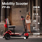 ZUN Foldable electric mobility scooter W2153P168100