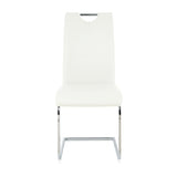 Modern Dining Chairs with Faux Leather Padded Seat Dining Living Room Chairs Upholstered Chair with W210127280