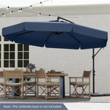 10 Feet Patio Cantilever Umbrella - Navy 11131892