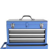 ZUN Rolling Garage Workshop Tool Organizer: Detachable 3 Drawer Tool Chest with Large Storage Cabinet 62300591