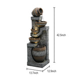 ZUN 42.5inches Garden Water Fountain for Home Garden Decor[Unable to ship on weekends, please place 86912962