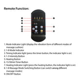 Back Massager Cushion Electric Massage Car Seat Cushion Chair Pad w/ Heating Function 8 Vibration 72367170