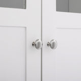 Double Doors Bathroom Cabinet White 03305955
