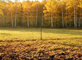 35" H x 164' L Electric Fence Netting, PE Net with Posts & Double-Spiked Stakes, Portable Mesh for 07949546