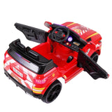 ZUN 12V Kid Ride on Police Car with Parental Remote Control, Battery Powered Electric Truck with Siren, W2181137385