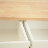 Kitchen Island & Kitchen Cart, Rubber Wood Top, Mobile Kitchen Island with Two Lockable Wheels, W42049336