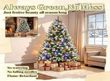 6ft Full Artificial Christmas Tree with Hinged Branches 87884223