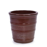 3 Pieces Ceramic Flowerpot, Modern Planter for Patio, Garden or Windowsills - Bean Paste Red W3273P321532