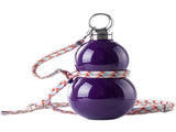 Gourd Shape Insulated Tumbler with Straw 520ml Travel thermos purple 28828794